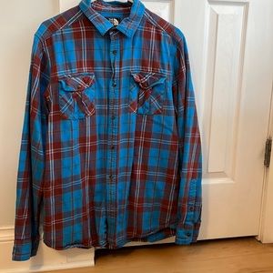 Mens North Face Flannel, size M